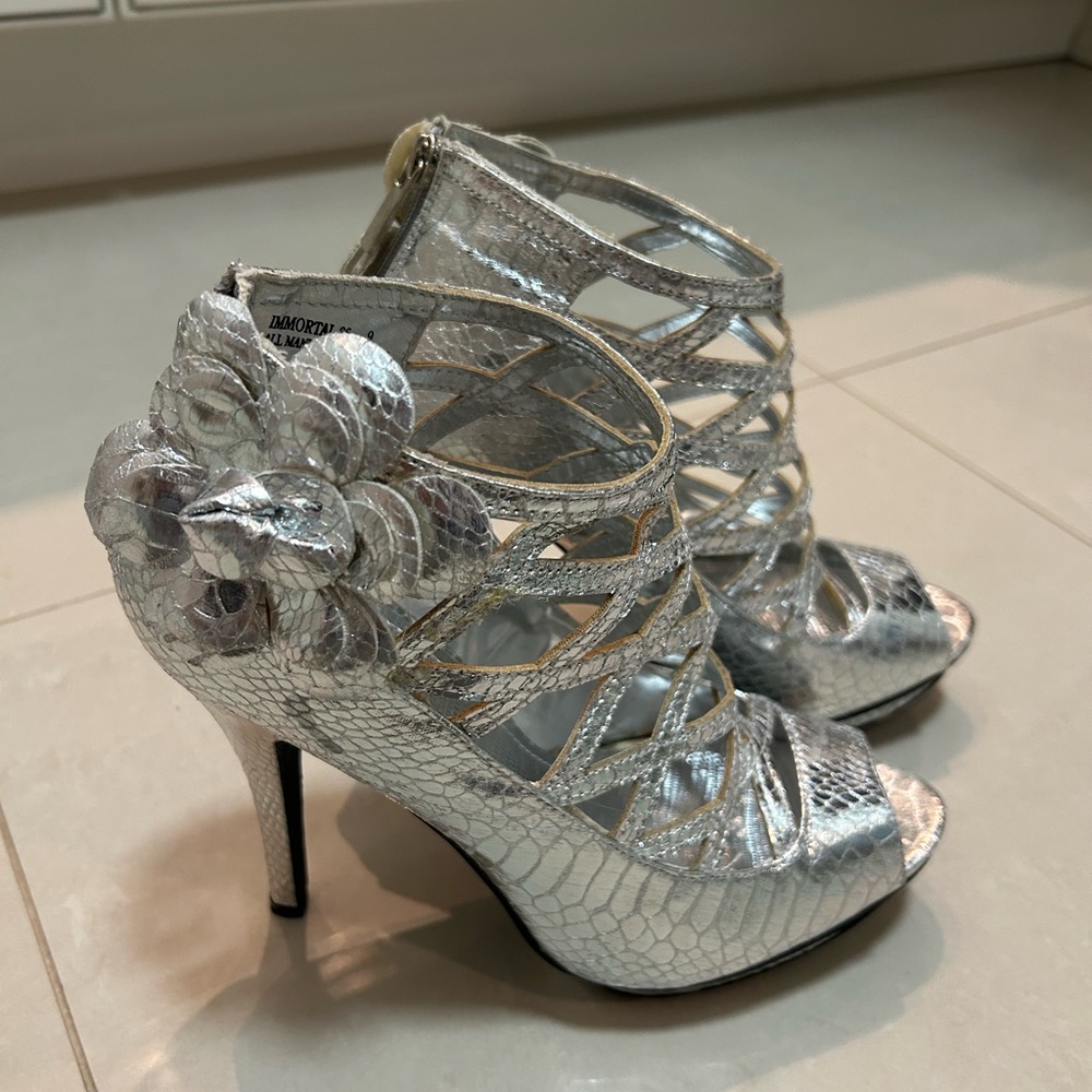 Silver heels